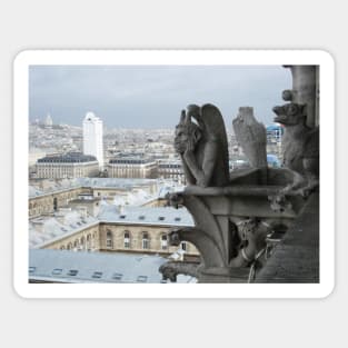 Paris Notre Dame de Paris Gargoyles Sticker